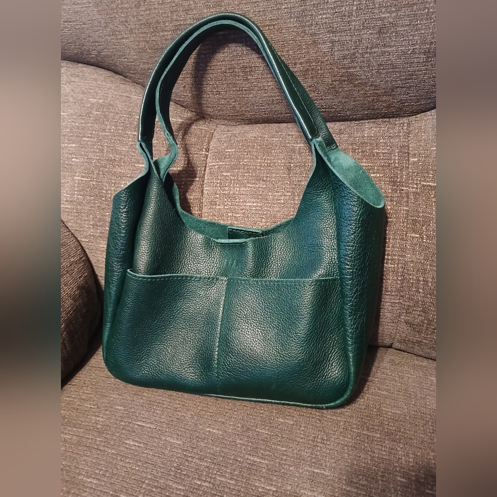 Portland Leather Goods Medium Madison Shoulder Bag (PLG) Forest Green